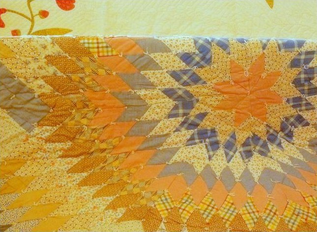 Antique quilt or ray of sunshine? Hard to say.