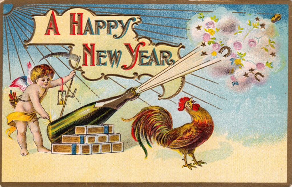 It's the magical, mythical Rooster of New Year's!
