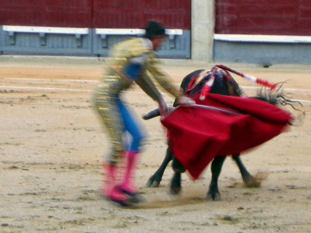 That'll do it. Bullfight, Plaza de Toros, Madrid, Spain, 2007. Photo: Wikipedia