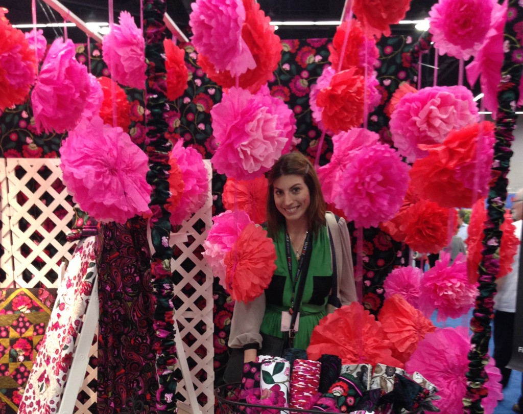 This picture was taken at Market a couple years ago in one of the hundreds of gorgeous booths at the show. The pom-poms were edible! Just kidding.
