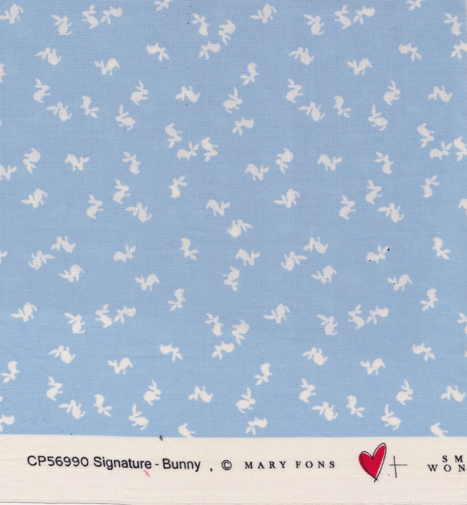 Bunnies. Seriously. A 108'' backing print.