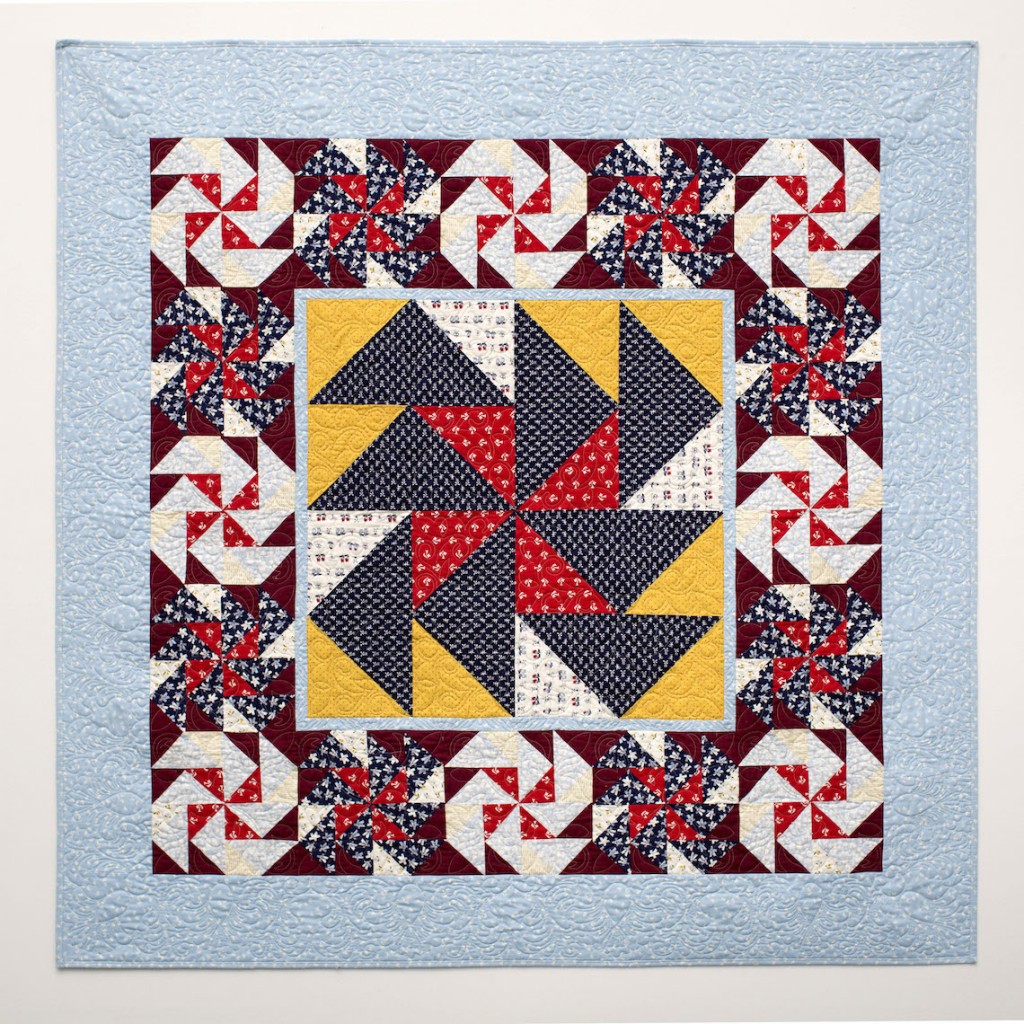 "Dutch Summer" by me, 2015. This quilt uses the Netherlands group from Small Wonders. Photo: Court at Springs Creative.