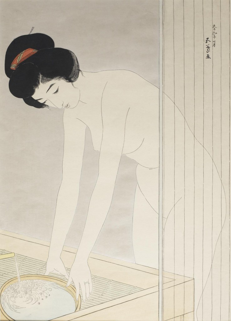 Woman Washing Her Face by Hashiguchi Goyō, 1920. Image: Wikipedia.