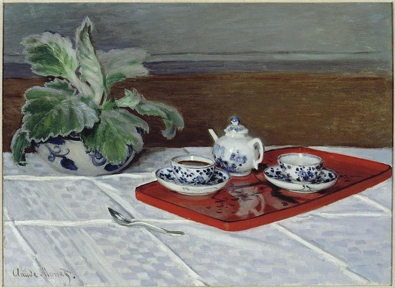 The Tea Service by Claude Monet, 1872. Image: Wikipedia.