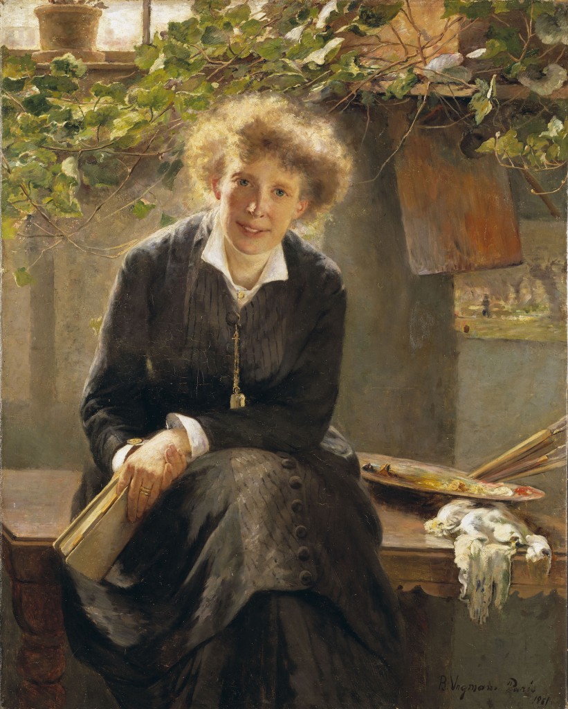 Portrait of Jeanna Bauck by Bertha Wegmann, 1881. 