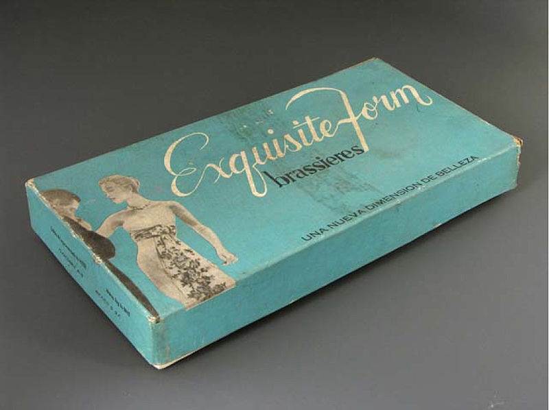 Brassiere in a box, c. 1954. Image: Wikipedia. 