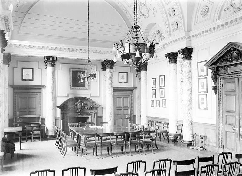 This is the conference room in the Ministry of Health, in London. I don't know if I'd be more relaxed or less relaxed if this was the conference room where my crit was to be held. Image: Wikipedia.