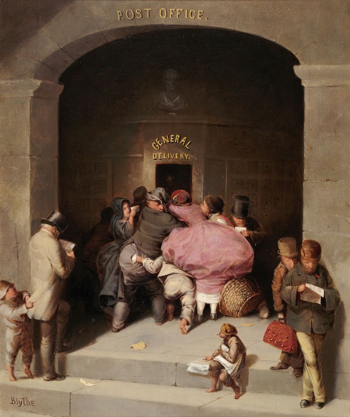 The Post Office, by David Gilmour Blythe, c.1865. Image: Wikipedia.