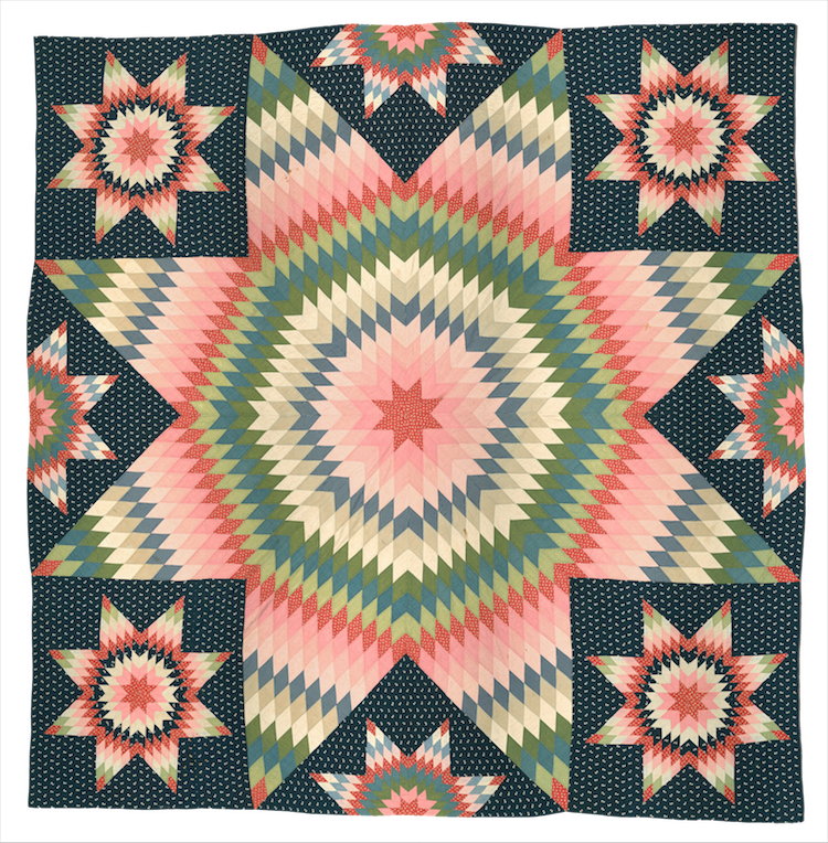Star of Bethlehem quilt, New Jersey, c. 1845. (It's just for inspiration. I can't do this kind of thing yet, either.) Photo: Metropolitan Museum of Art. 