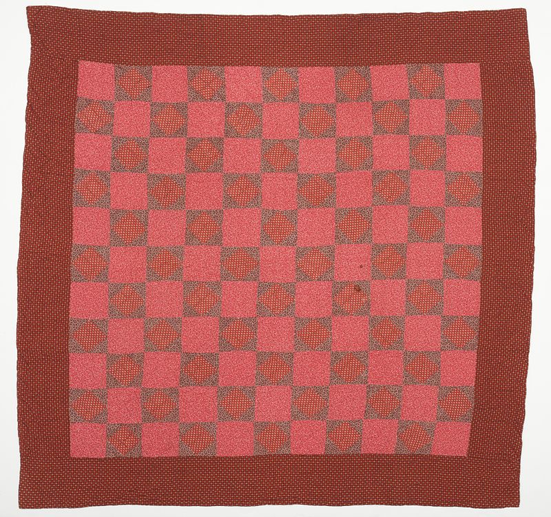 "Square In a Square" quilt, c. 1880. Probably Pennsylvania. Image: Wikipedia, courtesy Los Angeles County Museum of Art.