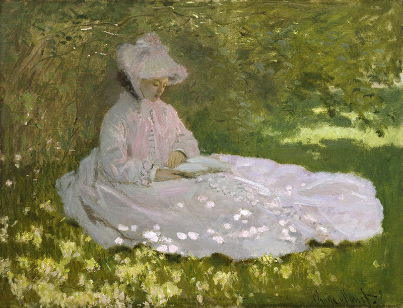 "Springtime" by Claude Monet, 1871. Image: Wikipedia.