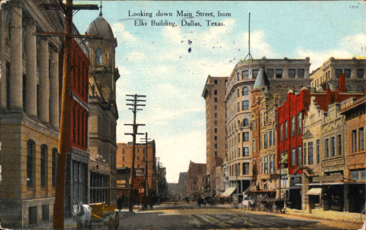 Postcard from Dallas, 1911. It looks pretty much the same. Image: Wikipedia.