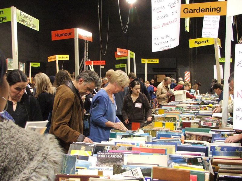 It's like this, except for quilt books. Photo: Wikipedia, natch. 