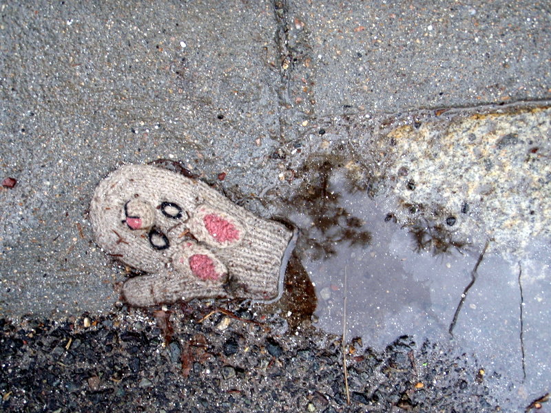 This adorable, lost mitten is my soul. My soul! Photo: Wikipedia.