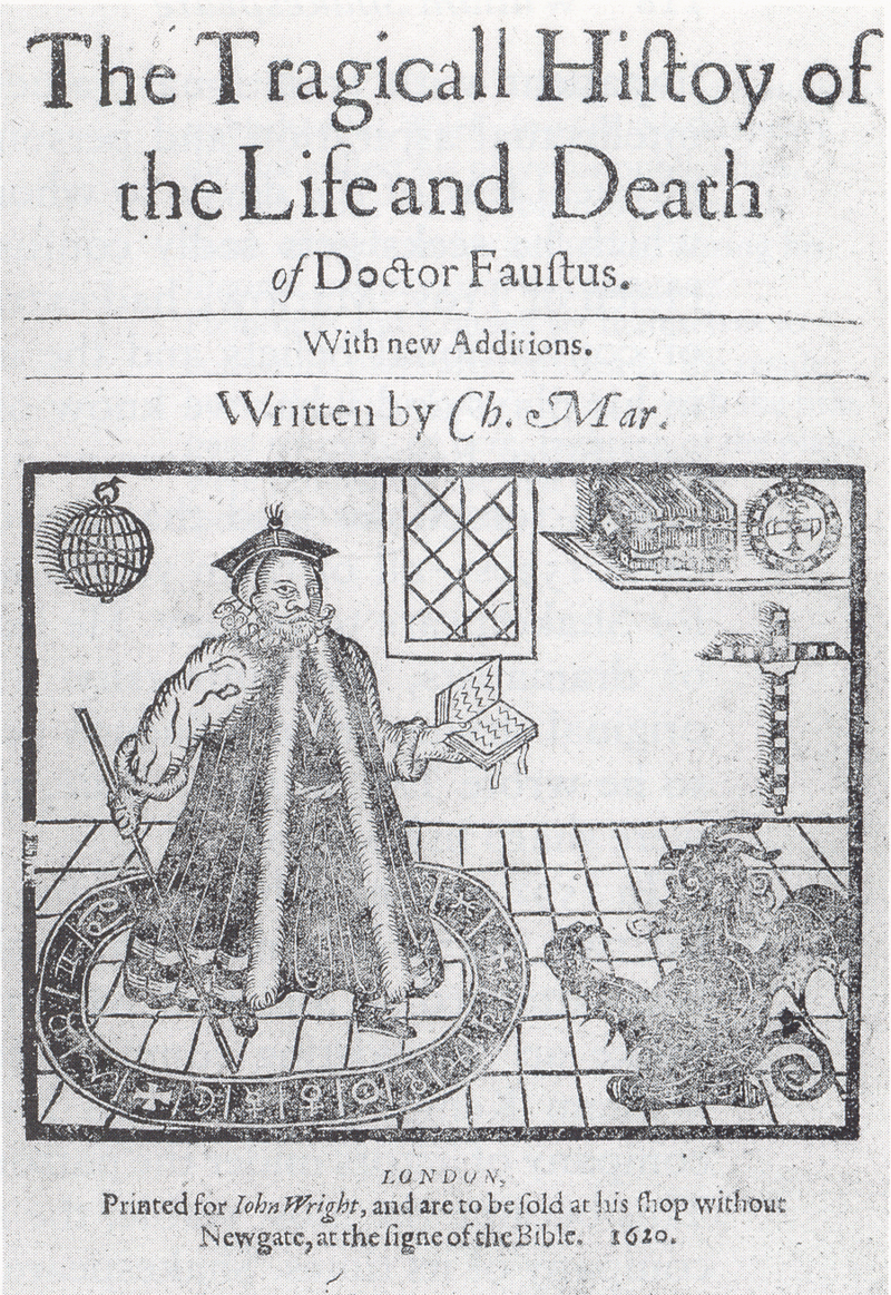 A 17th century cover for a different Doctor Faustus (except if you've seen one Mephisto, you've seen 'em all, am I right??) Image: Wikipedia.
