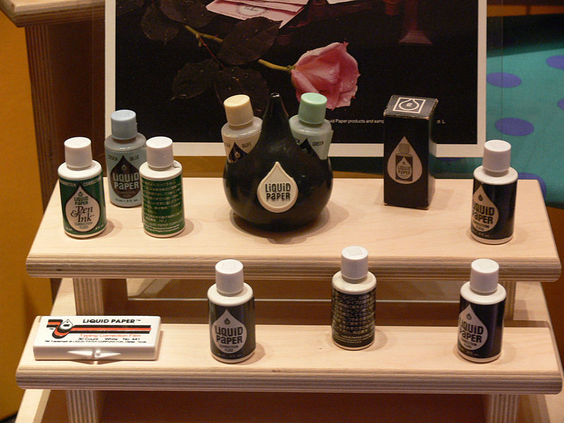 Liquid Paper display, Women's Museum, Dallas, Texas. Photo: Wikipedia.
